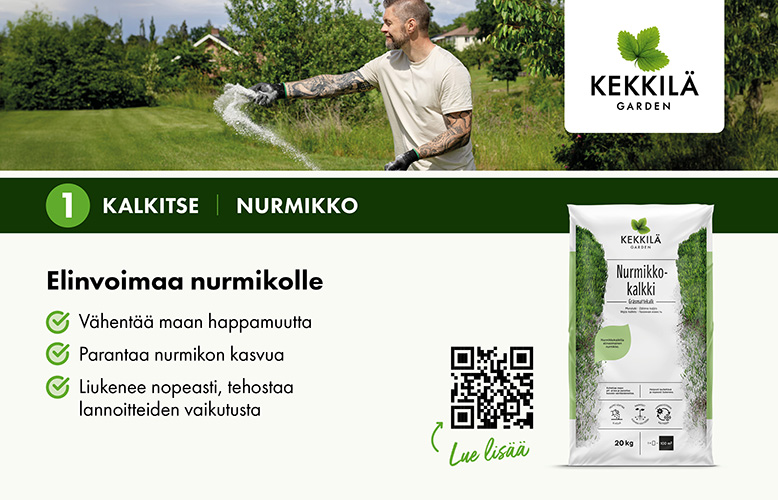Kyltit+ s-koukut 45 cm x 60 cm - 1 Nurmikkokalkki 20kg